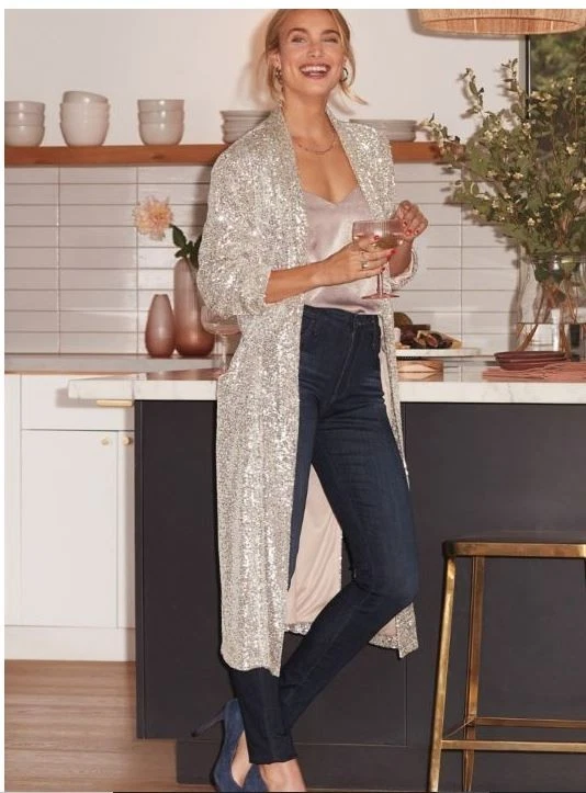 Party/Cocktail Silver Coats, Jackets & Vests for Women for sale | eBay
