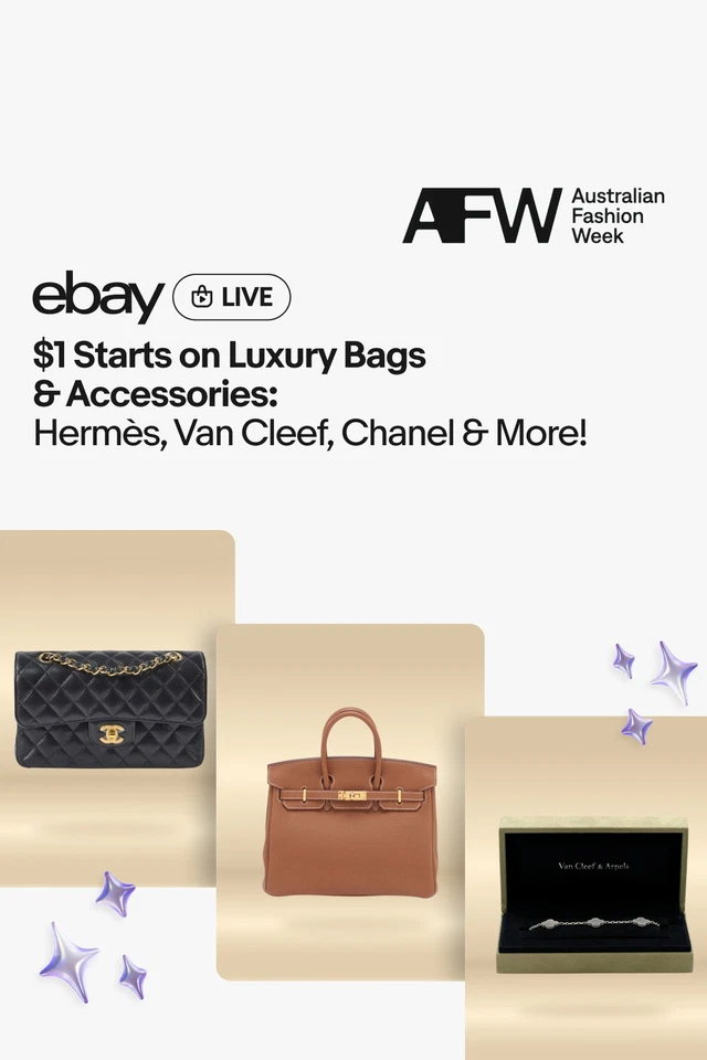 $1 Starts on Luxury Bags & Accessories: Hermès, Van Cleef, Chanel & More!