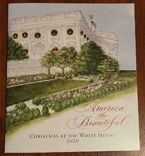 2020 White House Christmas Holidays Tour Book Program Donald Melania Trump POTUS