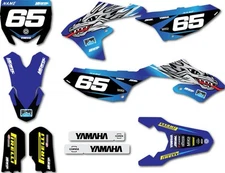 Custom graphics for Yamaha YZ 65 2018 - 2025 Engine style full sticker kit decal