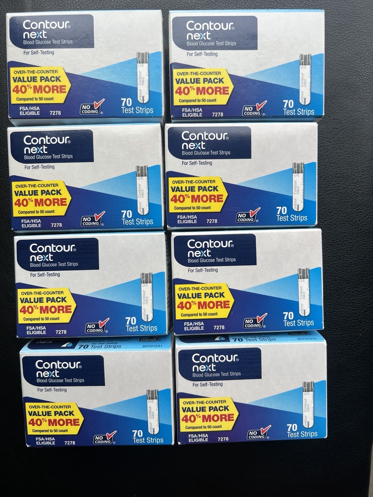 Contour Next Blood Glucose Test Strips 8x70ct