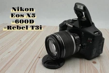 Canon EOS x5(=Rebel T3i =600D) Digital SLR/EF-S 18-55mm F3.5 IS Excellent 5N191B