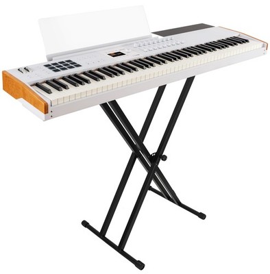 Arturia KEYLAB 88-Key Mk3 White USB Midi Keyboard Controller+On-Stage X-Stand