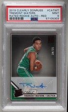 2019 Clearly Donruss Rated Rookie Red 30/35 Tremont Waters PSA 9 MINT Auto 1a07