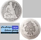 1877 S Silver US San Francisco Mint Seated Liberty Dime🪙Type 4🪙