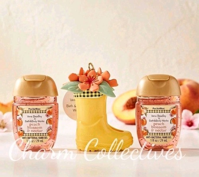 #ad #ad Vera Bradley Pocketbac Holder 2 Peach Blossom Nectar Sani#x27;s Bath amp; Body Works $18.99