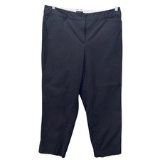 Talbots Womens Pants Size 14 Perfect Crop Flat Front Career Office Work Business