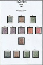 ALLEMAGNE : ZONE SOVIETIQUE - LOT 44 - LOT SAXE - NEUF** - 3 SCANS