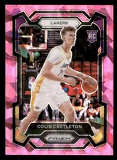 Colin Castleton 2023-24 Panini Prizm #287 Rookie Pink Ice RC Los Angeles Lakers