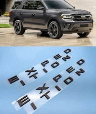 2x EXPEDITION Letters Emblem Badge For 2022-2024 Front Tailgate (Gloss Black)