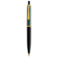Pelikan Kugelschreiber Souverän K400 schwarz/grün/gold, Schreibfarbe:...