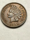 1899 Indian Head Penny Cent. Full Liberty four Diamonds AU Condition.