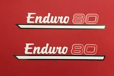 1974 Yamaha  Gt80  oil tank Side Cover decals set, NOS, STYLE