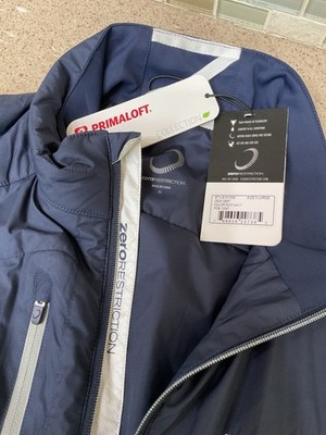 Zero Restriction Golf Vest Mens Sz XL Primaloft Hybrid Lgtwgt Blue W1008 NEW