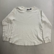 VTG Point Zero Layer Waffel Thermal Skater Thick Shirt Men’s Medium White Y2K