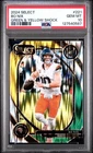 2024 Panini Select Club Level Bo Nix #221 Green & Yellow Shock Prizm (RC) PSA 10