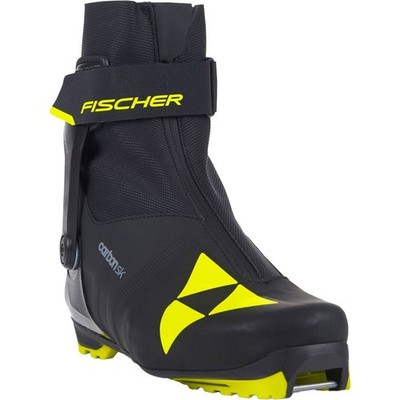 Fischer Carbon Skate Nordic XC Ski Boots Black/Yellow