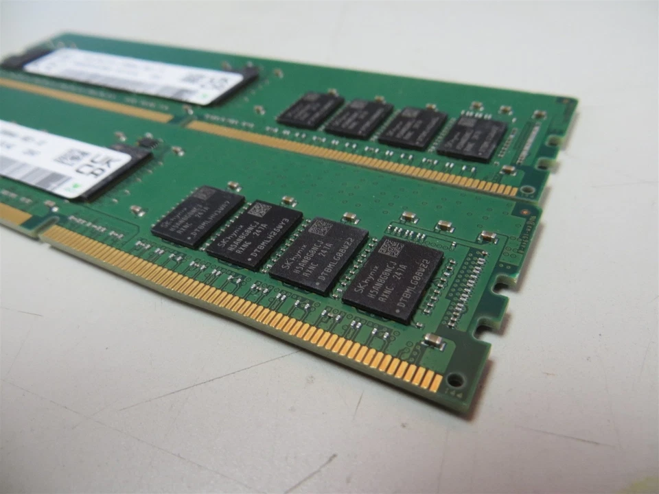 Lote de 2 SK Hynix HMA82GR7CJR8N-XN 16GB DDR4 PC4-3200AA ECC Servidor RAM Foto 4 de 4