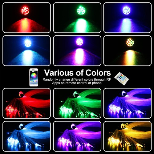 750pc 9.8FT Twinkle Car Home Headliner Star Light Ceiling Meteors Shooting Star - Picture 7 of 21