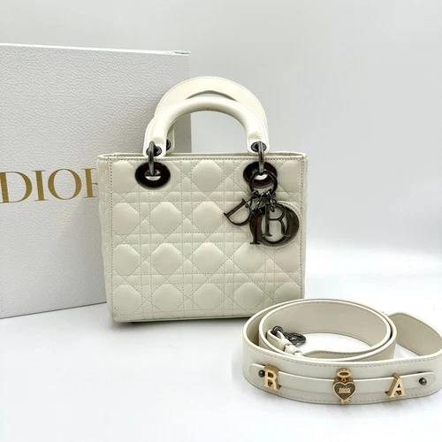 Petit sac Dior Lady ABC en ivoire 20A18 8 120106646