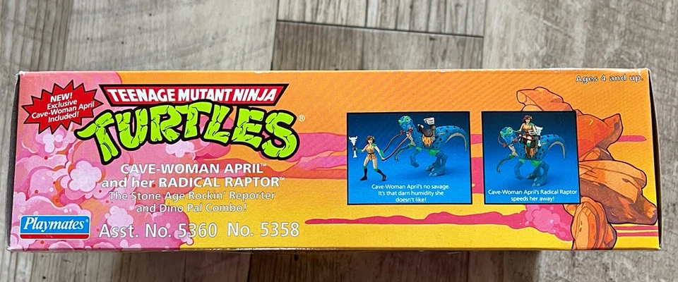 TMNT 1994 Cave-Woman April And Radical Raptor (Mint; Rare) - Image 3 of 4