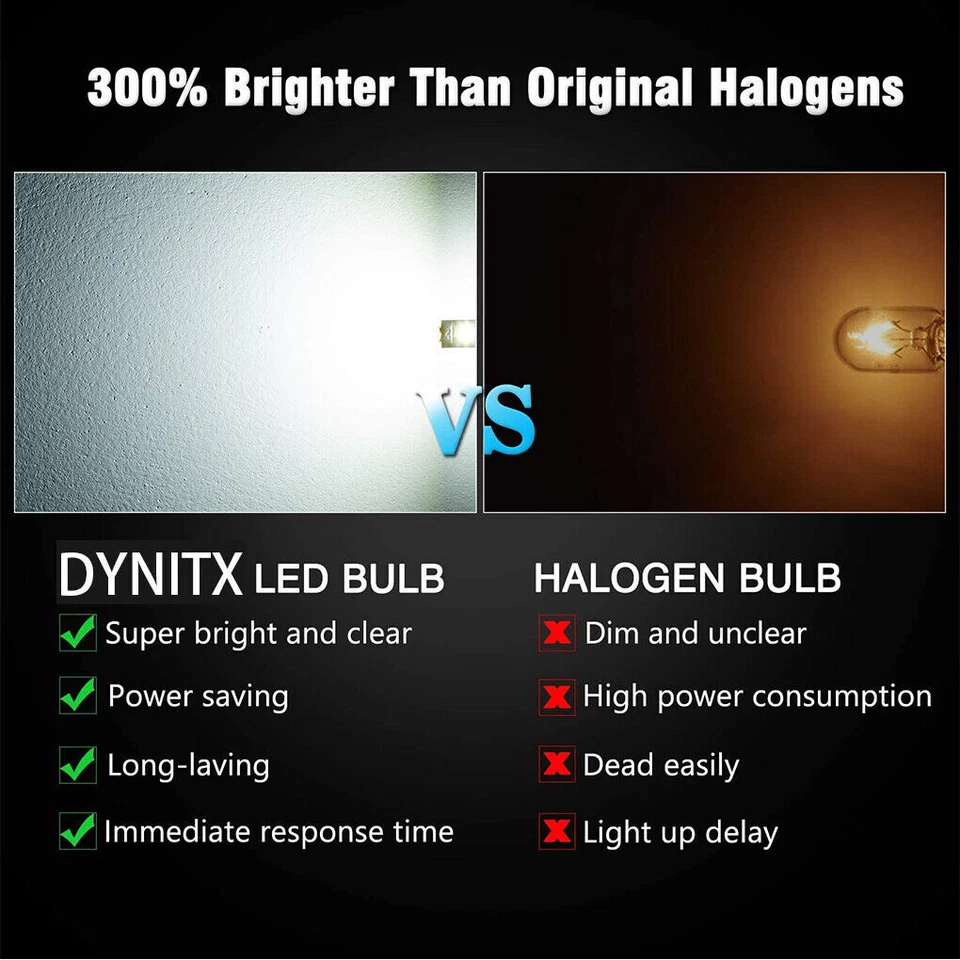 2Pcs LED Bulb Replacement For Alfa Romeo Mito 2009-2018 Climate Control Light  - Image 2 of 2