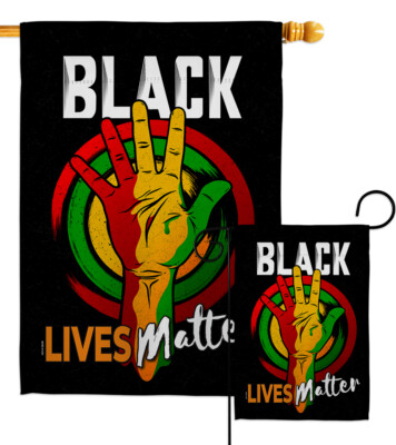 Black Freedom Civil  Garden Flag Support Cause Decorative Gift Yard House Banner