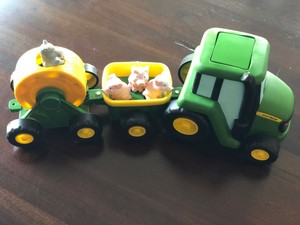 john deere tractor toy with animals