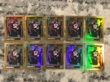 Lot (10) JAMIN DAVIS 2021 Donruss Football Premium Stock HOLO GOLD Rookie