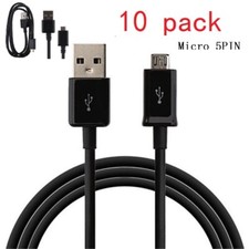 10 pcs Micro USB 2.0 1.2M Sync Charger Data Cable Lead for Samsung S4 S5 S6 S7