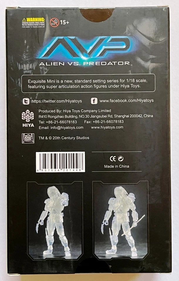 Juguetes Invisible Celtic Predator MISB HIYA 2021 escala 1/18 exquisito mini alien vs Foto 2 de 3