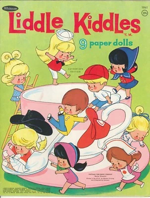 VINTGE 1960s LIDDLE KIDDLE PAPER DOLL CUTE ORIG SIZE UNCUT REPOR READ ALL
