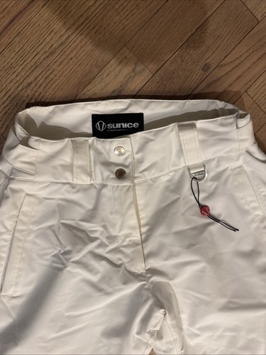 Sunice Girls Zoe Snow Ski Snowboard Insulated Pants White Black 14 $129 - Picture 3 of 7