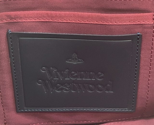 Viviane Westwood Clutch Bag ORB Embossed Navy blue Pouch Men