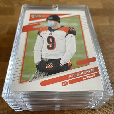 JOE BURROW 2021 PANINI DONRUSS #211 CINCINNATI BENGALS MASK CARD Mint!