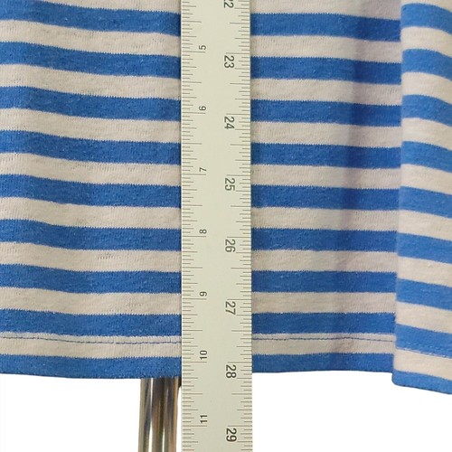 Time And Tru Blue & White Striped Sleeveless Tank Top L Women's - Picture 10 of 10