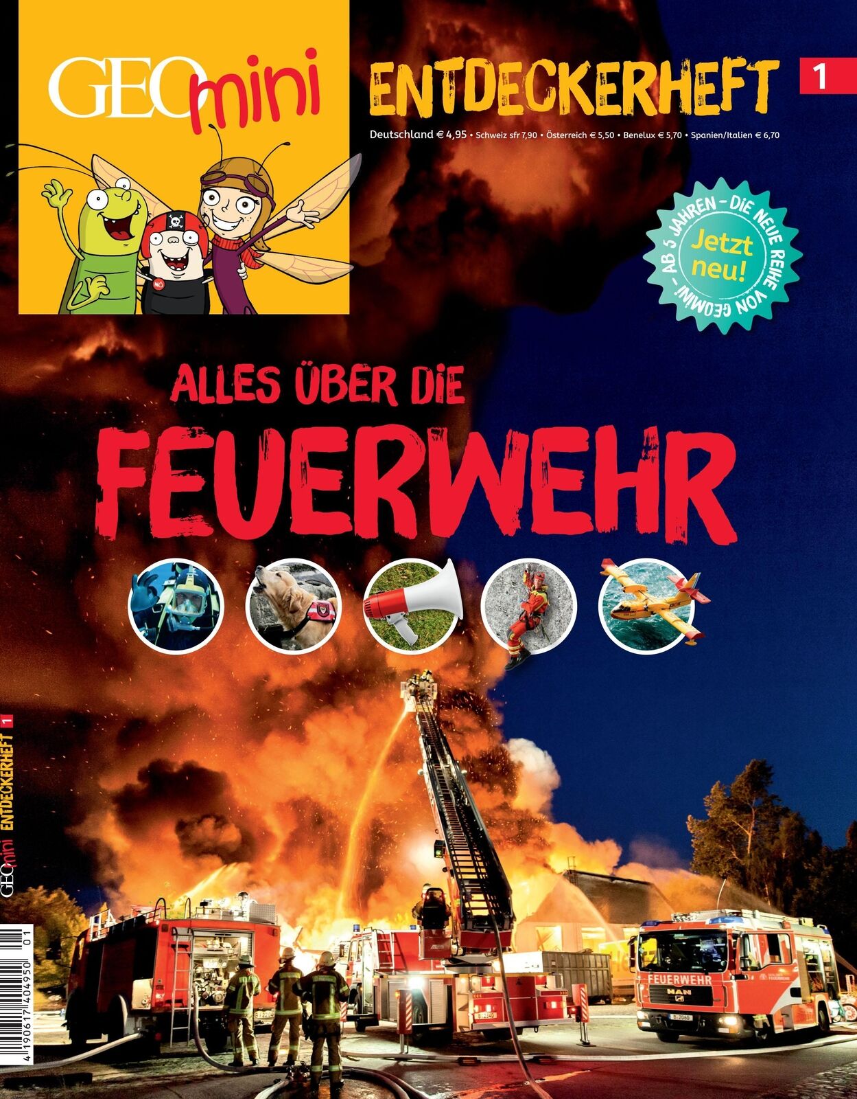Thumbnail - Geolino Mini Entdeckerheft 1/2016 - Alles Über Die Feuerwehr | Rosa