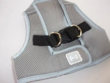 Gray Reflective trim Mesh Dog Body Harness Vest M New Medium Step-In