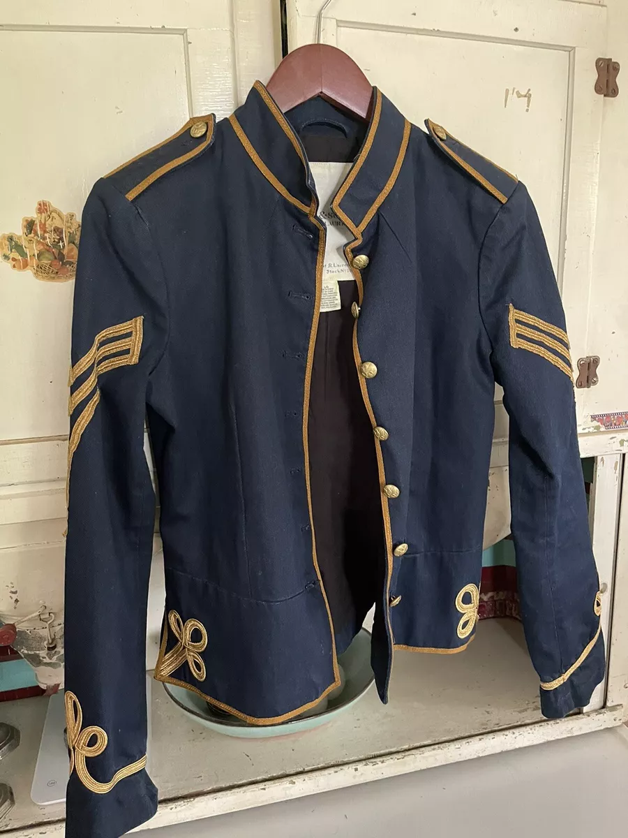 Ralph Lauren Size M Navy Blue Gold Band Jacket Military Polo Sergeant Pepper