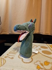 IKEA Fantasivarld Approx 10" Green Dragon Serpent Plush Hand Puppet 702.784.24