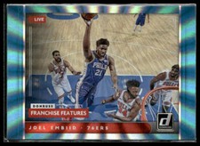 2021-22 Donruss #8 Joel Embiid Franchise Features Holo Teal Laser
