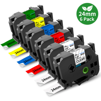 Schriftband TZ-251 TZe-251-751 24mm Kompatibel für Brother P-touch P750W  P950W