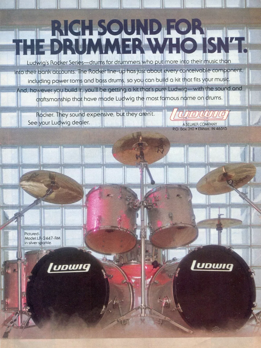 Ludwig rocker outlet drum kit