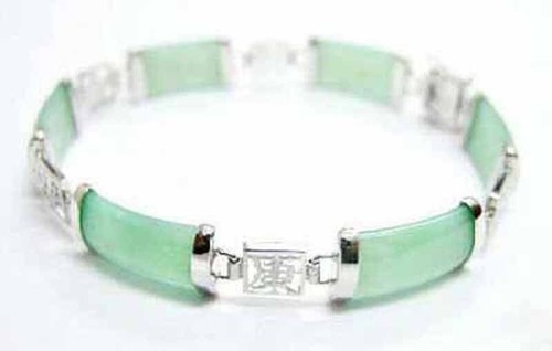 Natürliches Jade Armband Glück Damen Glück 18K vergoldet Armreif Edelstein Schmuck - Bild 20 von 36