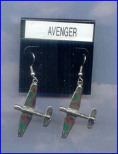 Avenger Earrings Aircraft Airplane 99's Aviatrix Made in the USA
