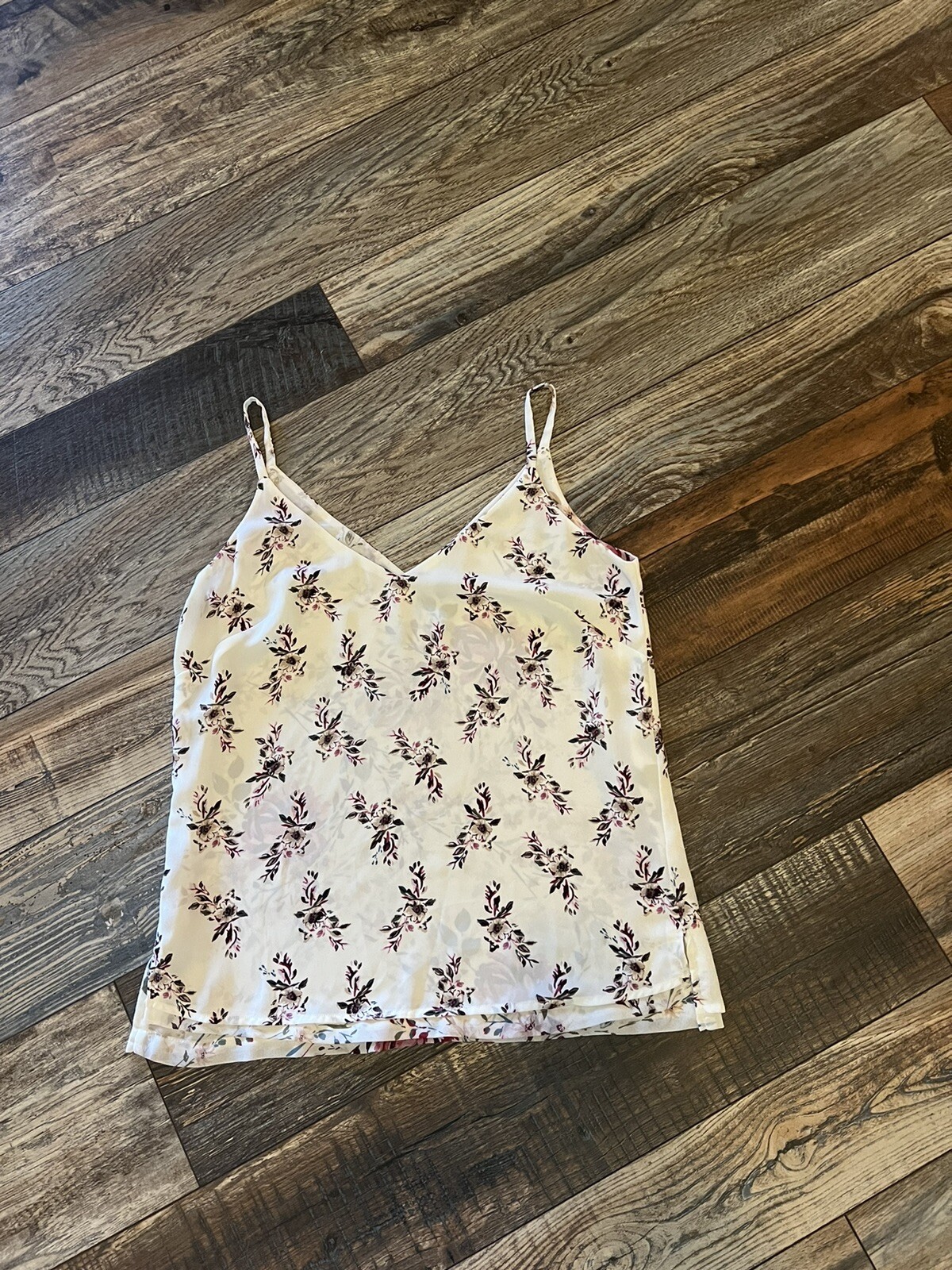 White House Black Market WHBM white v neck spaghetti strap tank | eBay