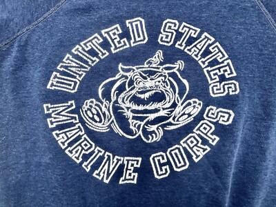 Vintage 1960s USMC Marines Corps Military Short Sleeve Sweatshirt