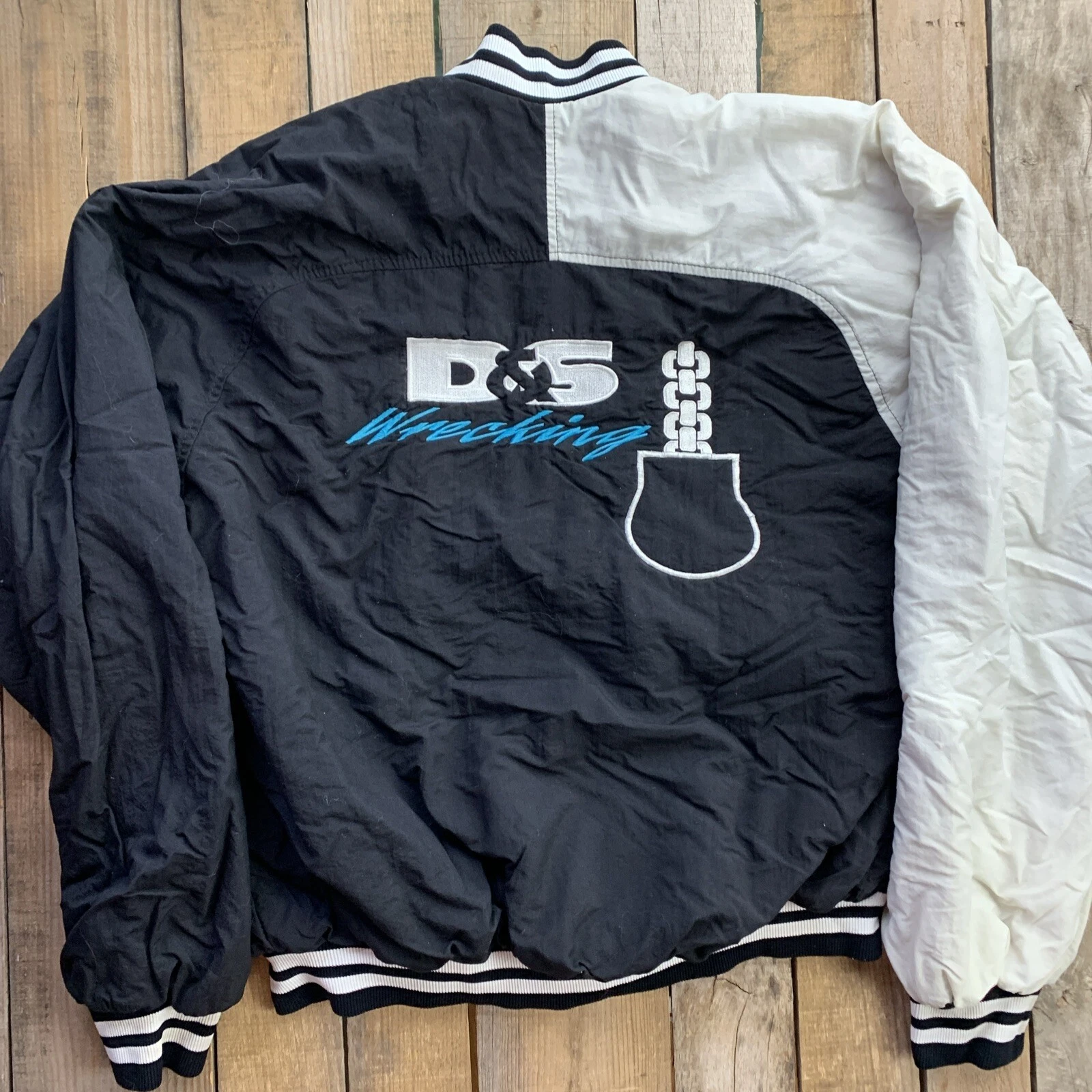 D&S Wrecking Jacket Mens Size L Snap Up Dunbrooke