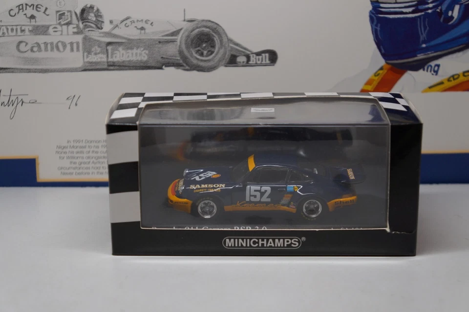 MINICHAMPS - 1974 IMOLA 1000KM - PORSCHE 911 RSR 3.0 #152 - MODELO DE CARRO ESCALA 1/43 - Imagem 2 de 4