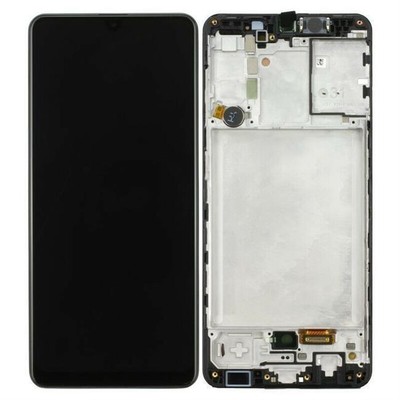 Original Samsung Galaxy A31 SM-A315F AMOLED Display Rahmen in Schwarz 